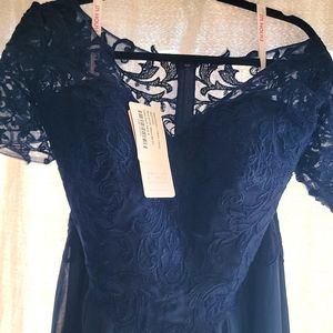 Navy mother of the bride dress